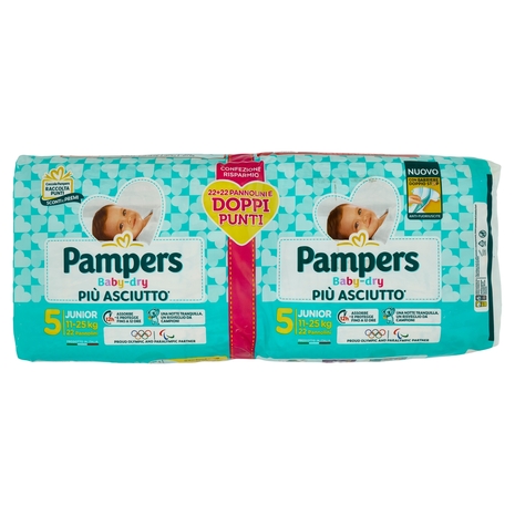 Pampers Baby-dry Junior 22+22 pz
